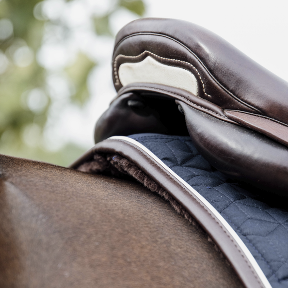 Kentucky Horsewear Skin Friendly Saddle Pad Jumping Star Quilting Navy