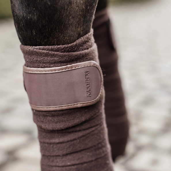 Kentucky Horsewear Polar Fleece Bandage, Brown, Full