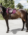 Kentucky Horsewear Jumping Saddle Pad Classic Leather, Bordeaux