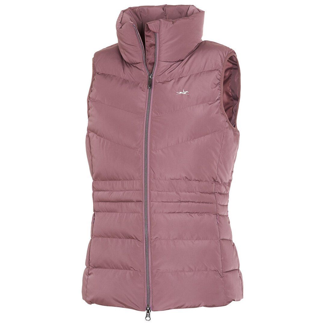 Schockemohle Merle Style Ladies Quilted Waistcoat, Rose Taupe