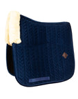 Kentucky Horsewear Skin Friendly Saddle Pad Velvet Dressage, Navy