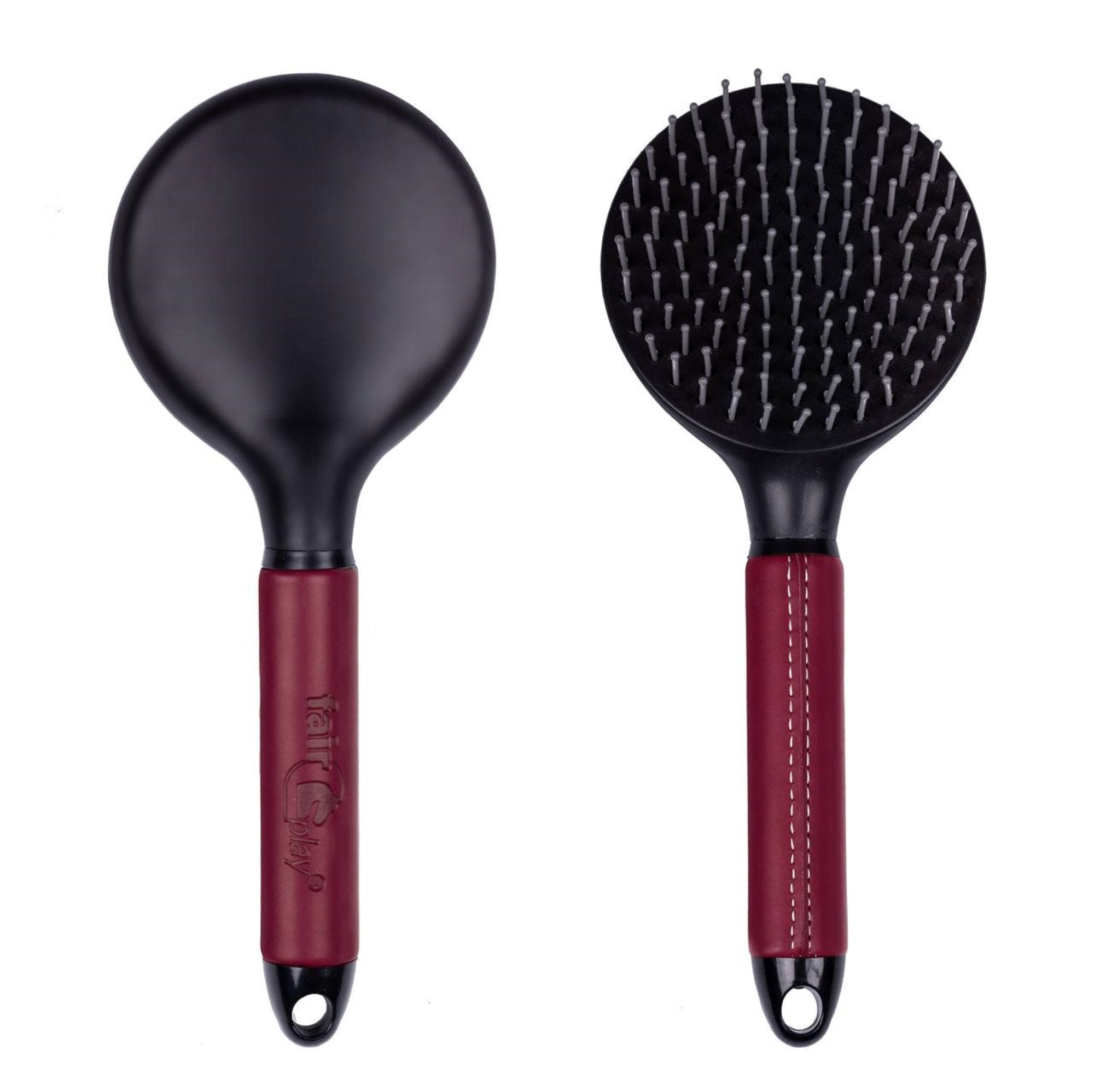 Fair Play GRAND Mane and Tail Brush, Burgundy