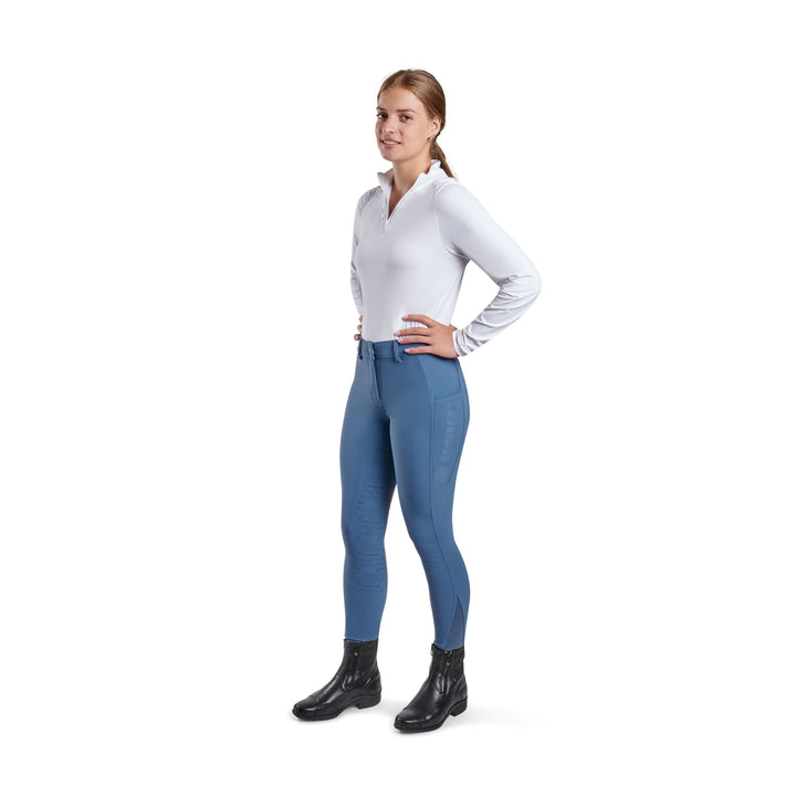 Montar Angela Yati Normal Waist Breeches - Full Grip, Ocean Blue