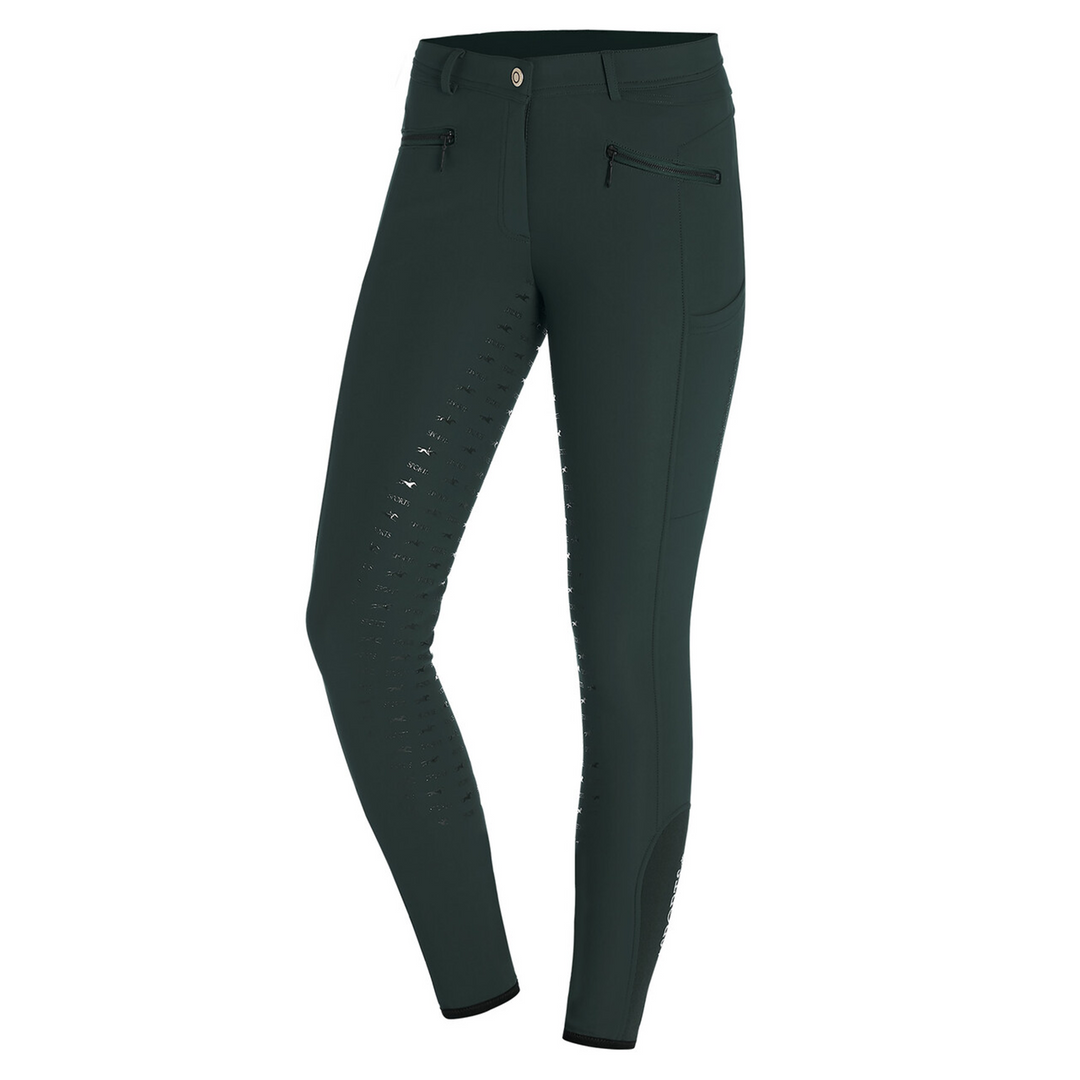 Schockemohle Julina Style Mid Rise, Full Seat Winter Breeches, Bottle