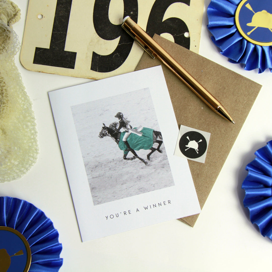 Hunt Seat Paper Co. You're a Winner Greeting Card