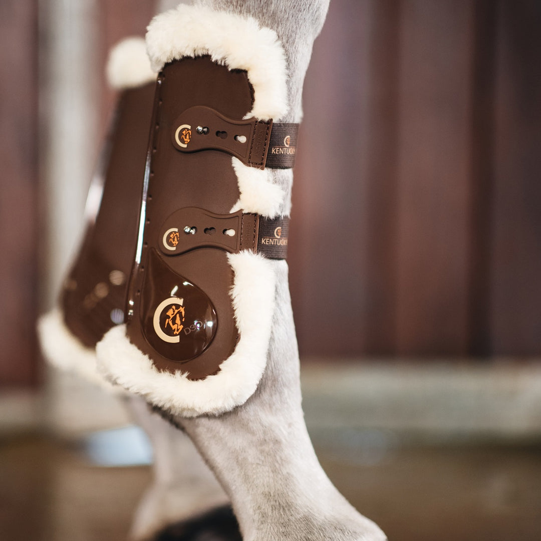 Kentucky Horsewear Sheepskin Tendon Boots Elastic
