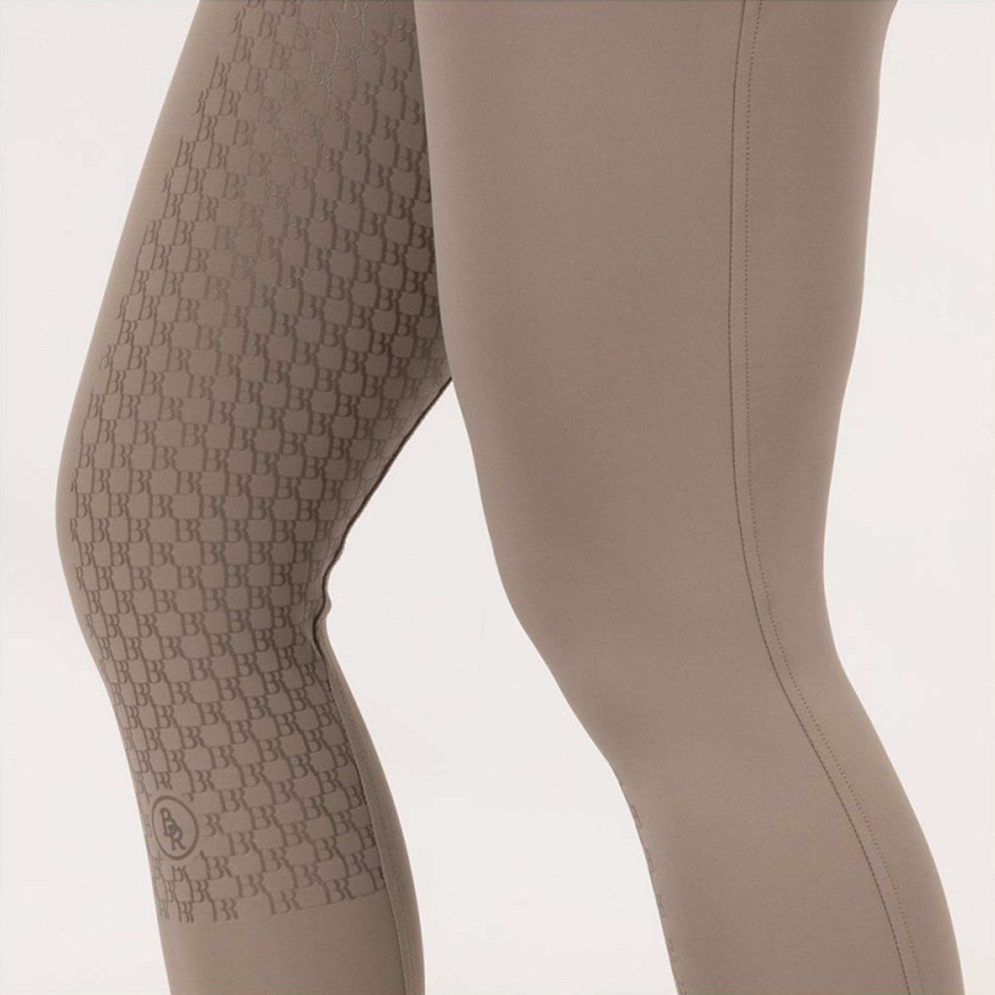 BR CARLA Ladies Silicone High Rise, Full Grip Riding Breeches, Driftwood