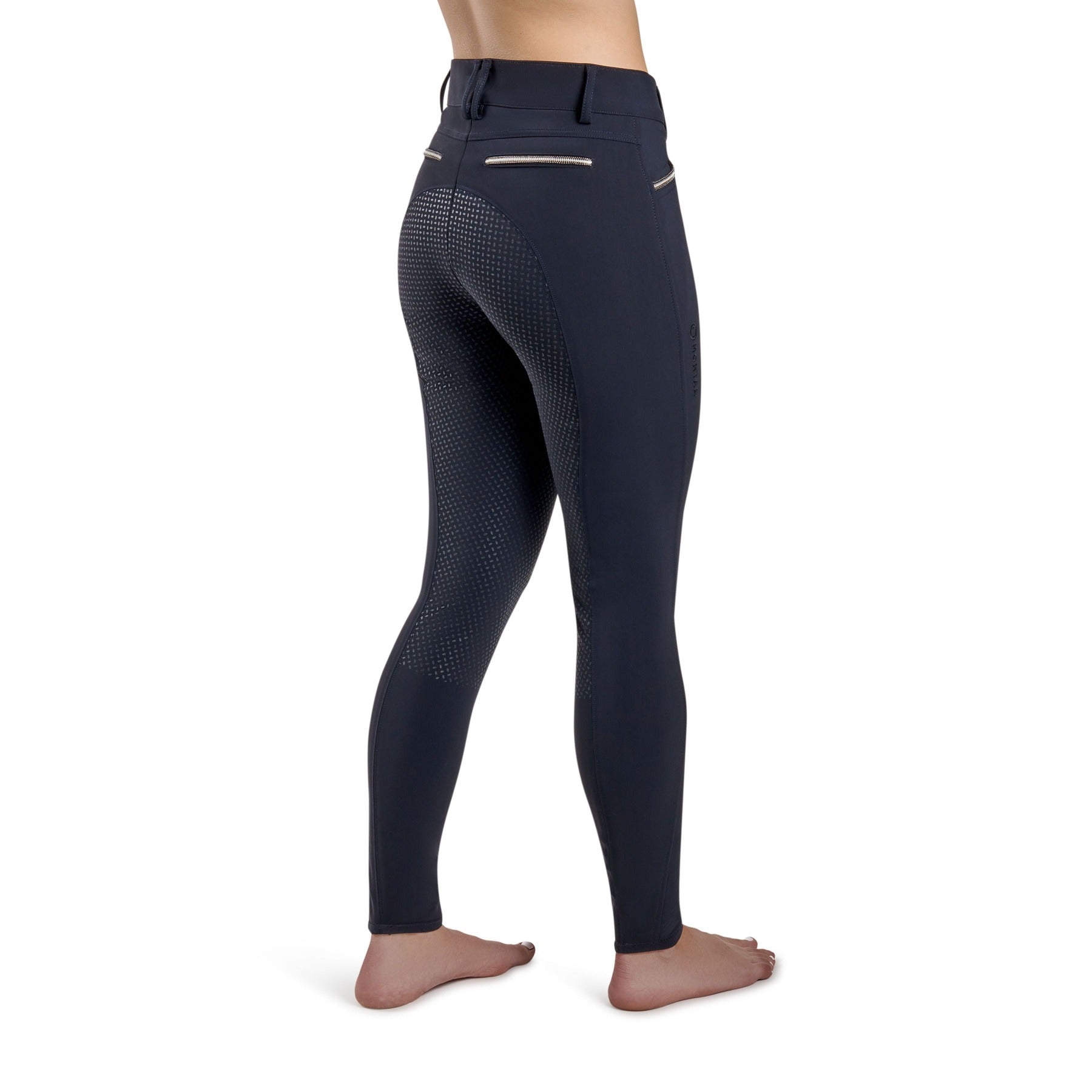 Montar Elisabeth Soft-Tech Full Grip, Mid Rise Premium Breeches Black