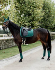 Kentucky Horsewear Saddle Pad Velvet Dressage Dark Green Edition