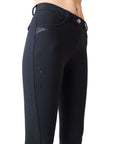 Montar Kyla Soft-Tech Ladies Mid Rise Full Grip Breeches, Black