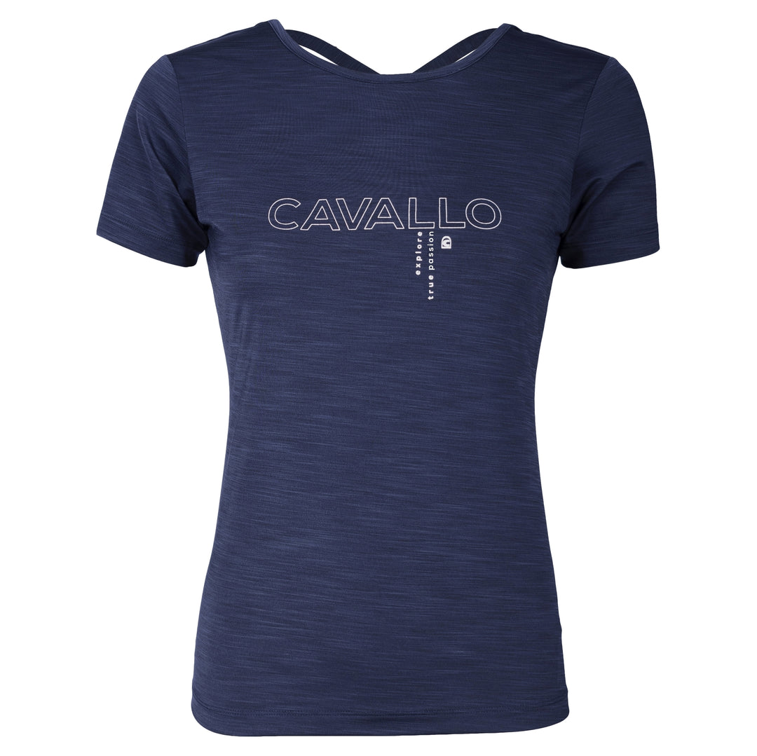 Cavallo DULCE Ladies Round Neck Shirt, Dark blue
