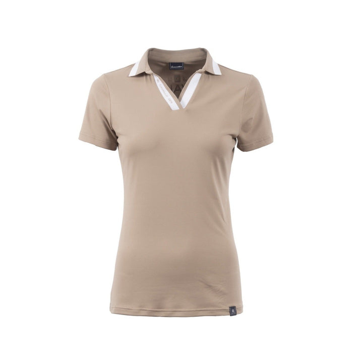 Cavallo FENIA Sporty Ladies Short Sleeve Polo Shirt, Almond