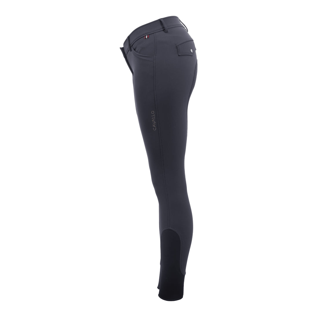 Charcoal Grey Horse Riding Tights With Pocket
