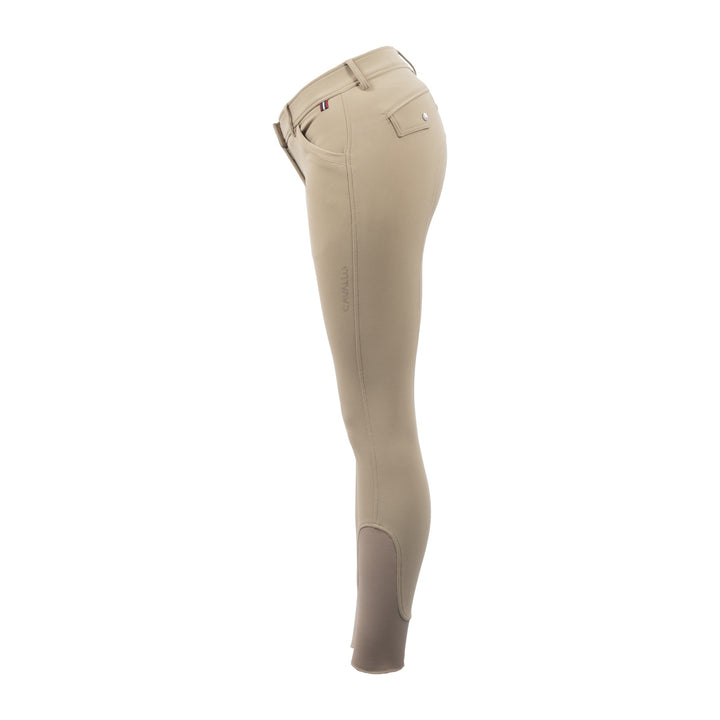 Cavallo DRISTY GRIP MOBILE Sporty Mid RIse, Knee Grip Breeches, Almond