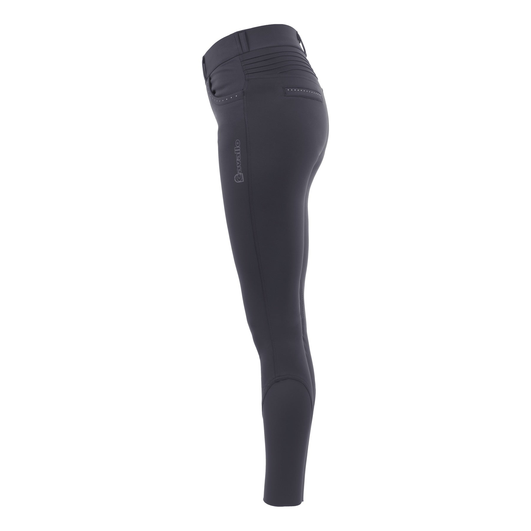 Cavallo LEE GRIP Mid RIse, Knee Grip Riding Leggings, Shadow Grey