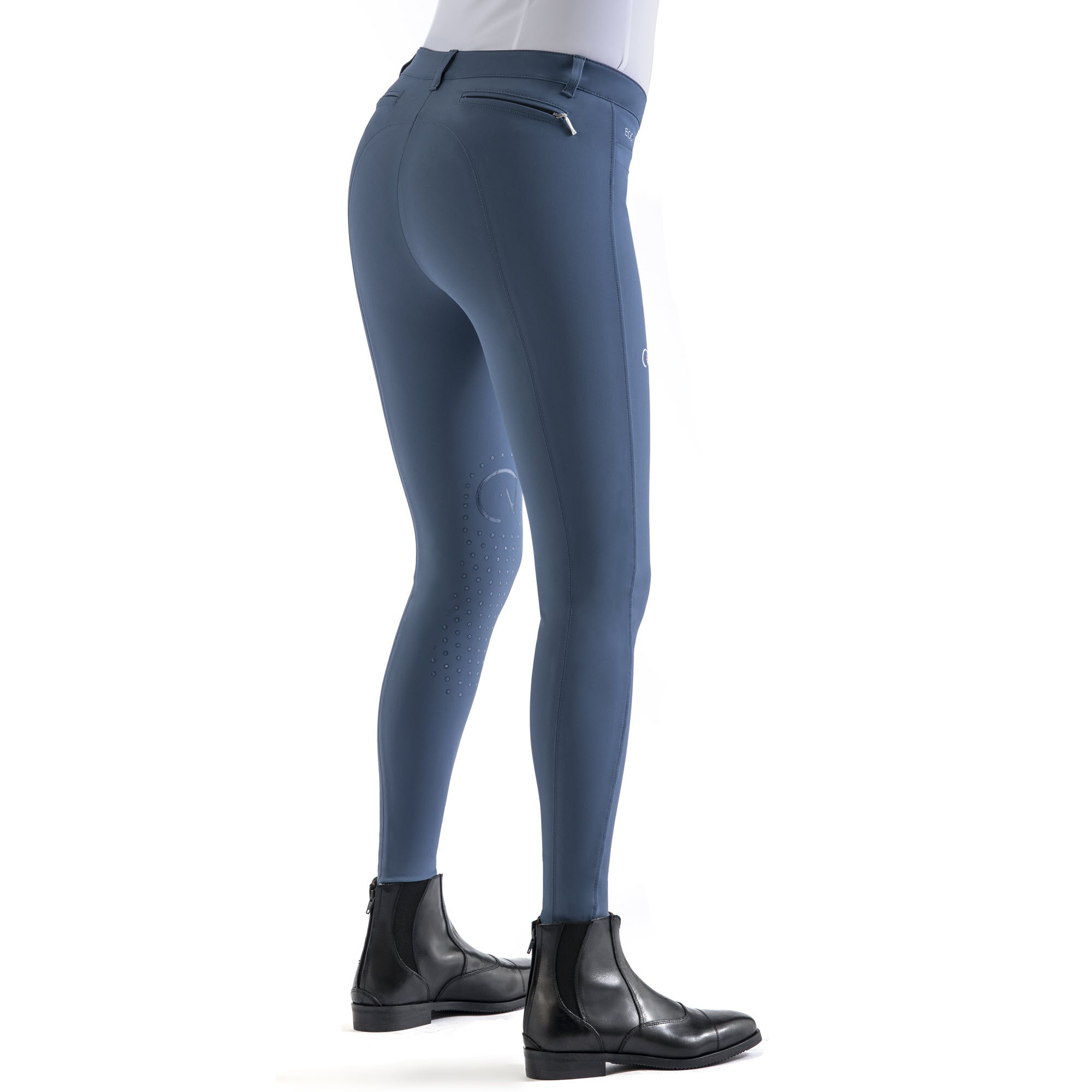 EGO7 Jumping EJ Normal Waist Knee Grip Breeches, Avio Blue