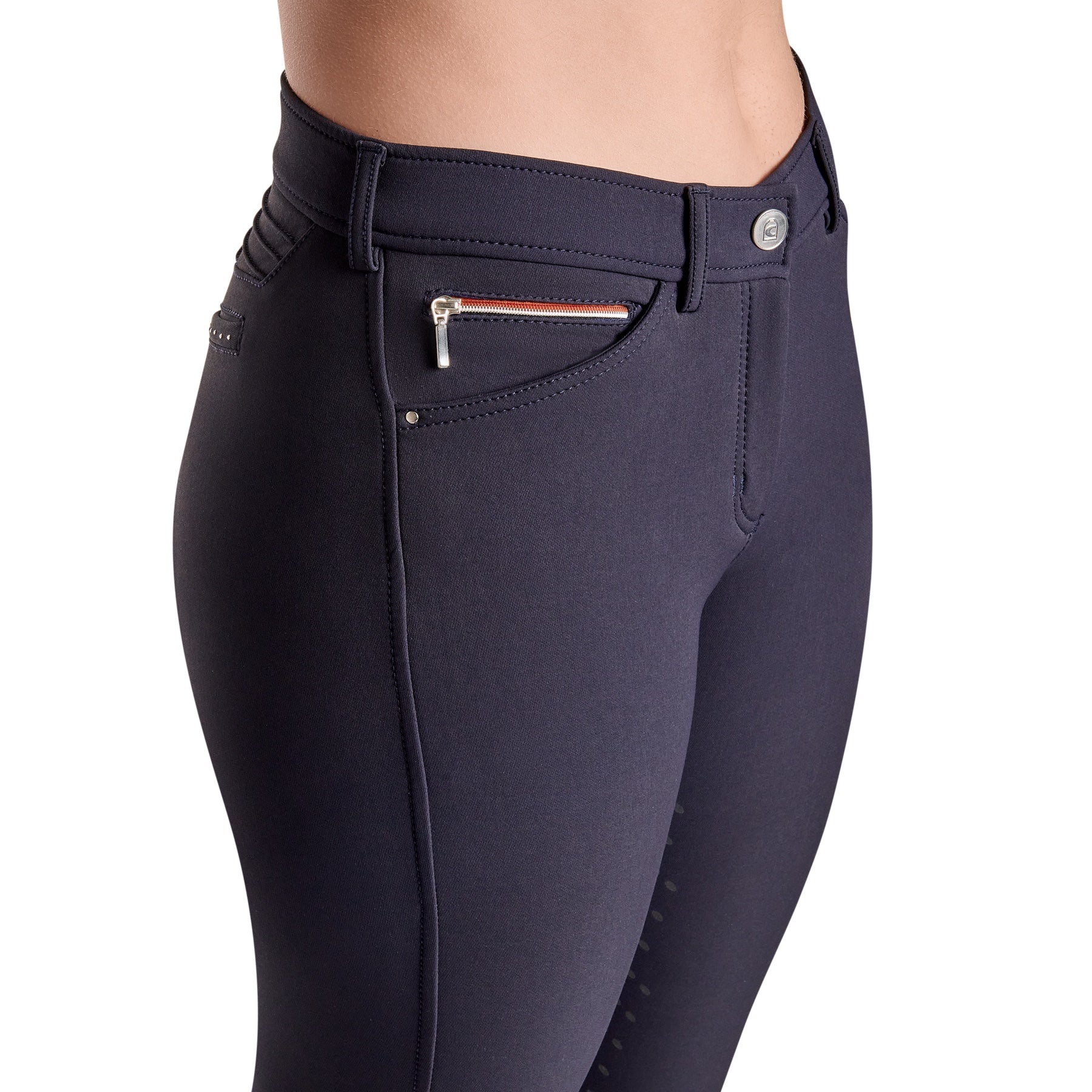 Cavallo Calima Full Grip, Mid Rise Breeches, Navy