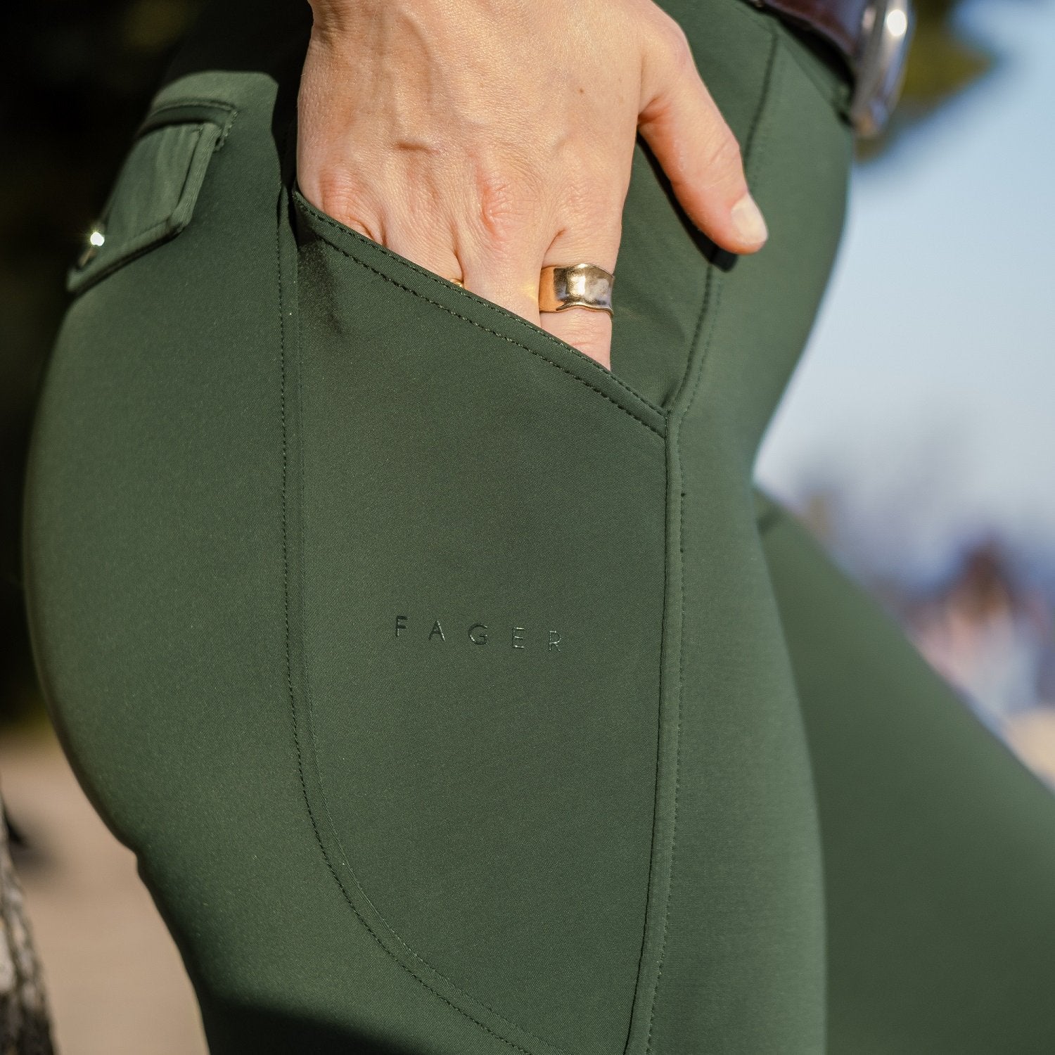Fager Loui Active Leggings Full Grip, Green