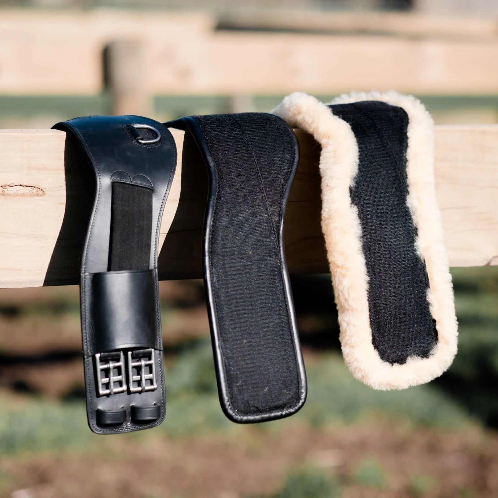 Lumiere Equestrian Anatomic Dressage Girth, Black