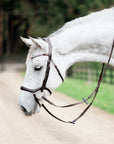 Lumiere Equestrian MILA Anatomic Premium Leather Bridle, Brown with Reins