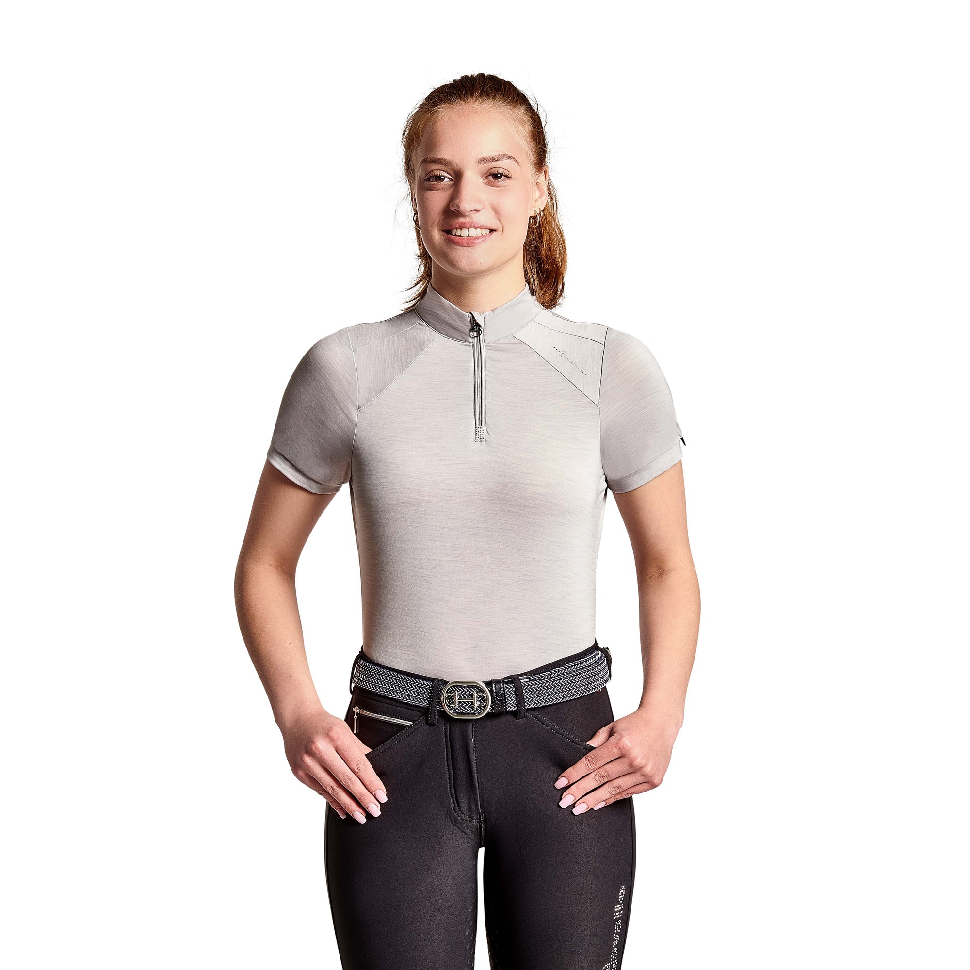 Cavallo DANIKA Ladies Training Shirt, Cloud Grey