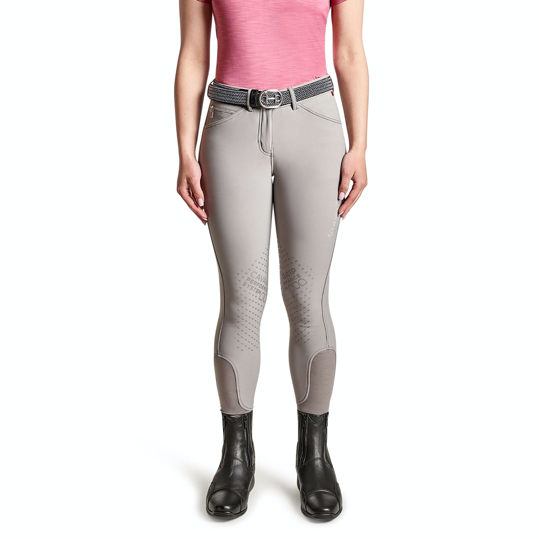 Cavallo DALIMA GRIP Knee Grip, Mid Rise Breeches, Cloud grey