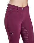 EGO7 Dressage Normal Waist Full Grip Breeches, Bordeaux