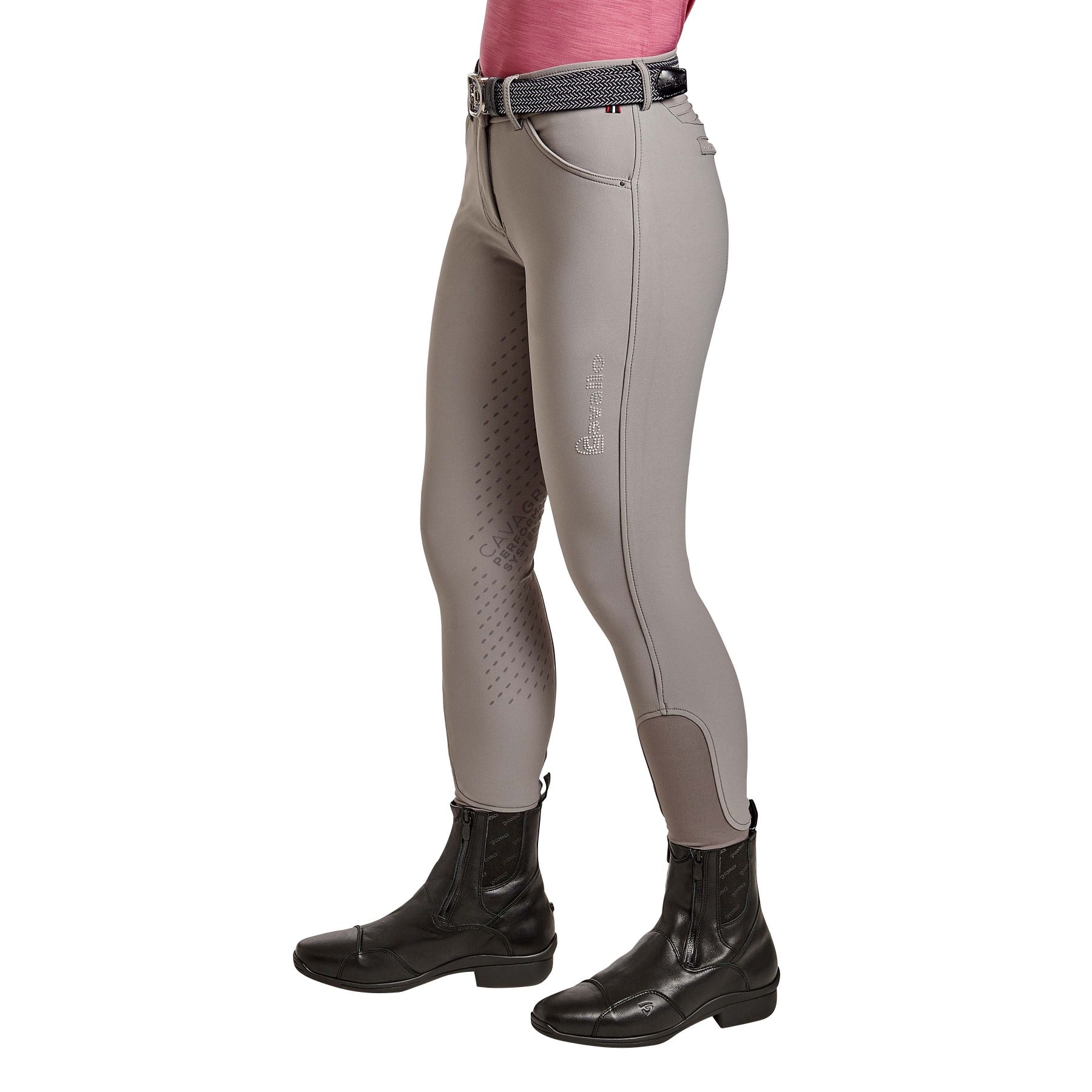 Cavallo CALIMA Full Grip, Mid Rise Breeches, Cloud grey