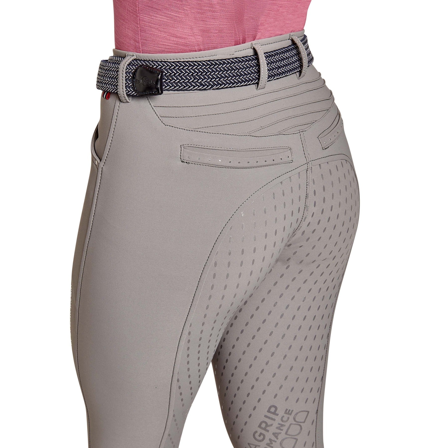 Cavallo CALIMA Full Grip, Mid Rise Breeches, Cloud grey