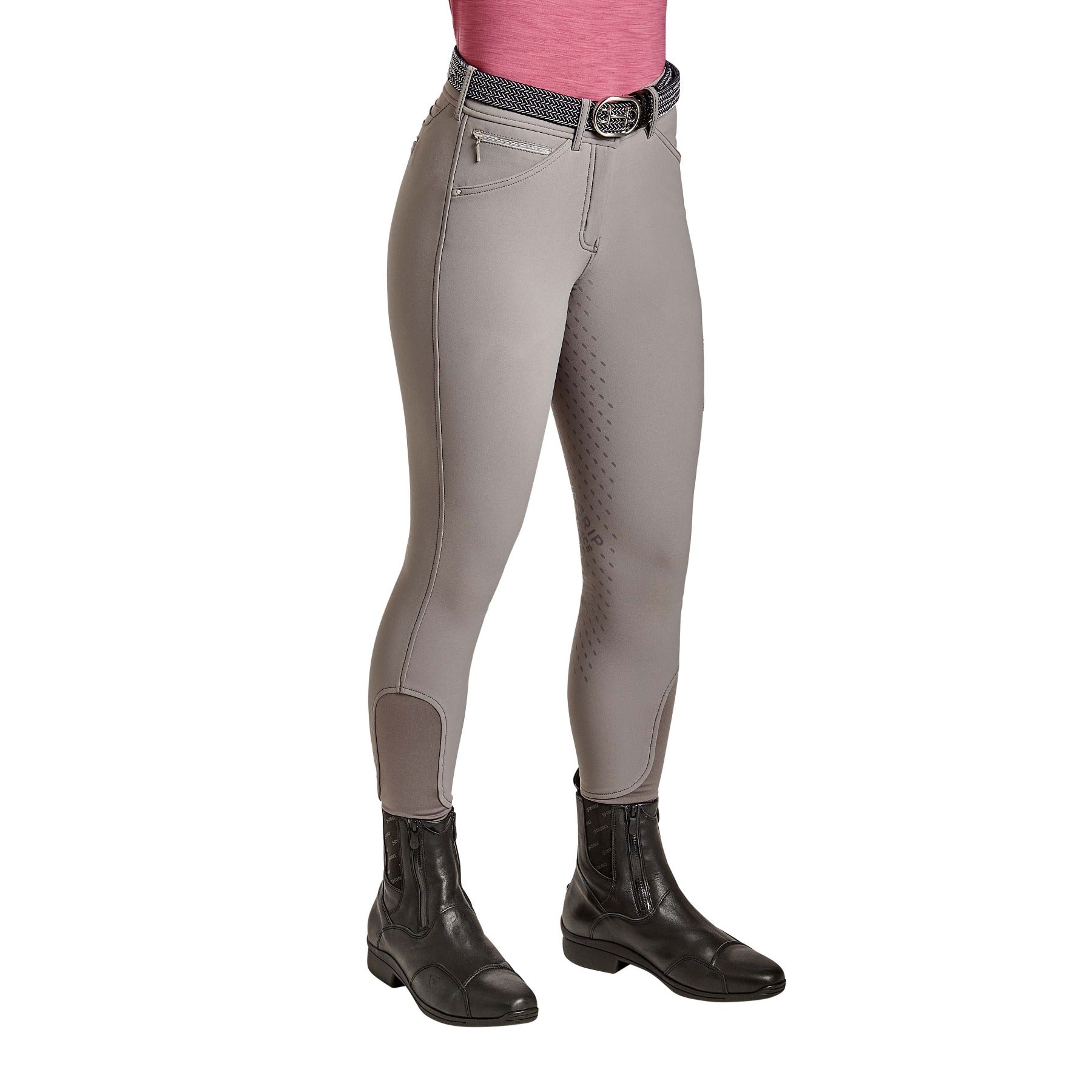 Cavallo CALIMA Full Grip, Mid Rise Breeches, Cloud grey