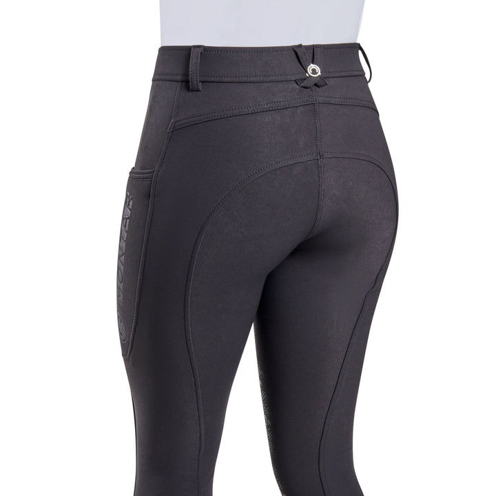 Montar Angela Yati Normal Waist Breeches - Knee Grip, Black