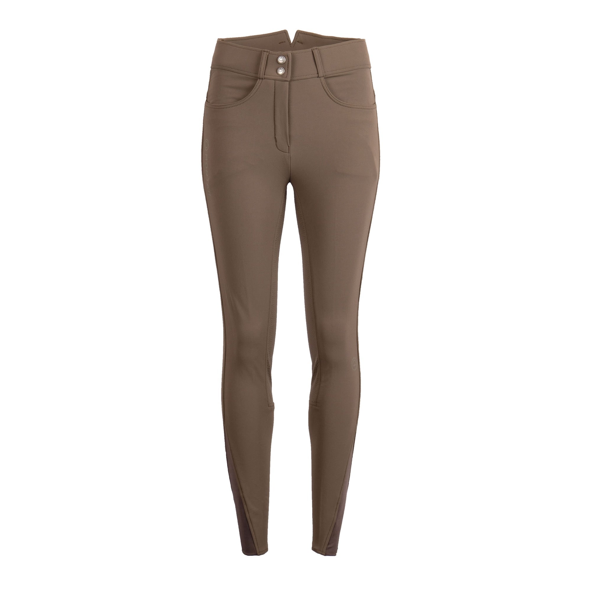 Montar Megan Yati Ladies High Rise Knee Grip Breeches, Mud