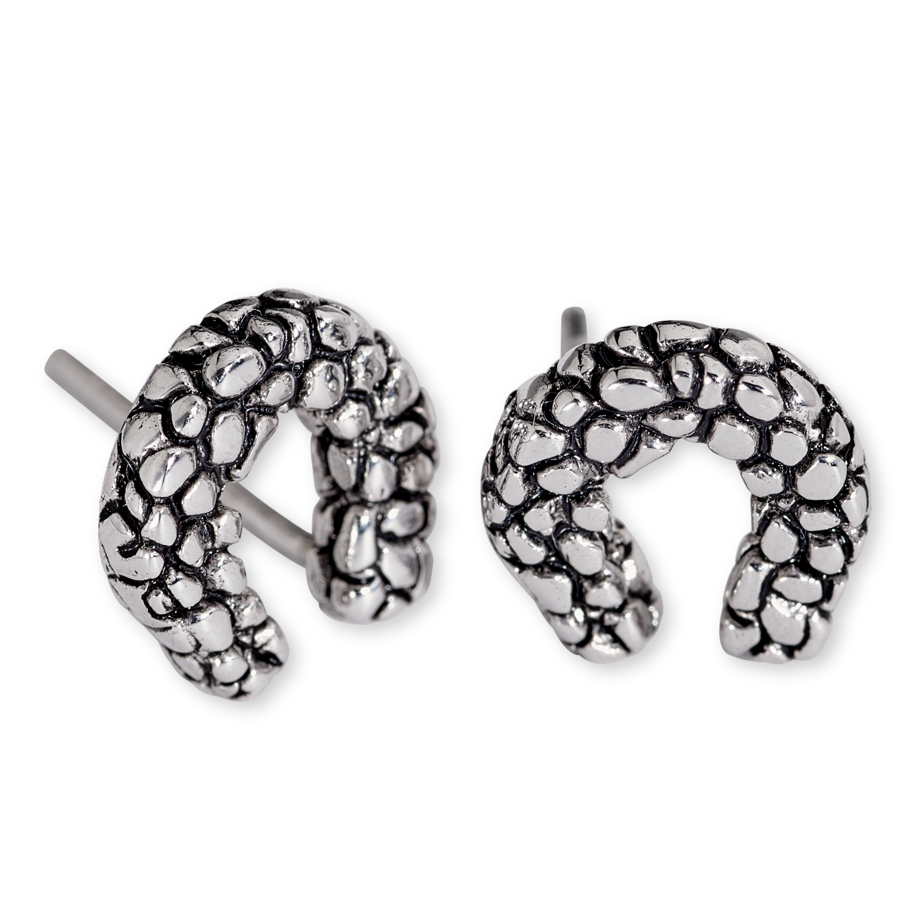 Michel McNabb Jewelry Rock Horseshoe Earrings