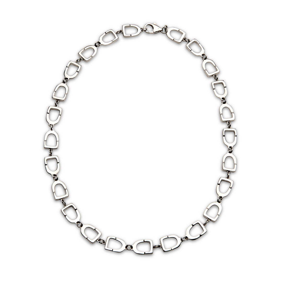 Michel McNabb Jewelry Stirrup Link Necklace