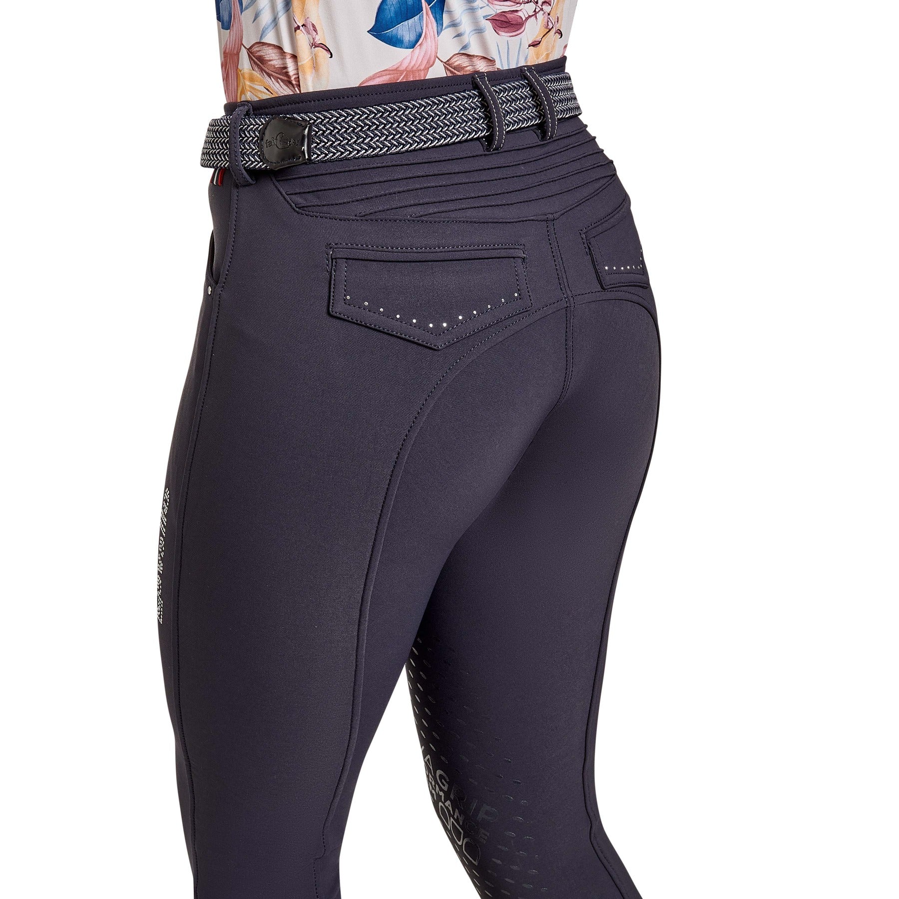 Cavallo DALIMA GRIP Knee Grip, Mid Rise Breeches, Navy