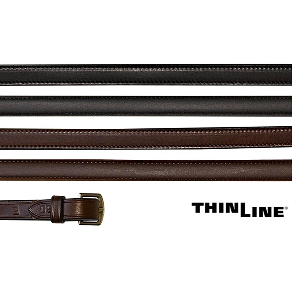 ThinLine Lined English Leather Reins