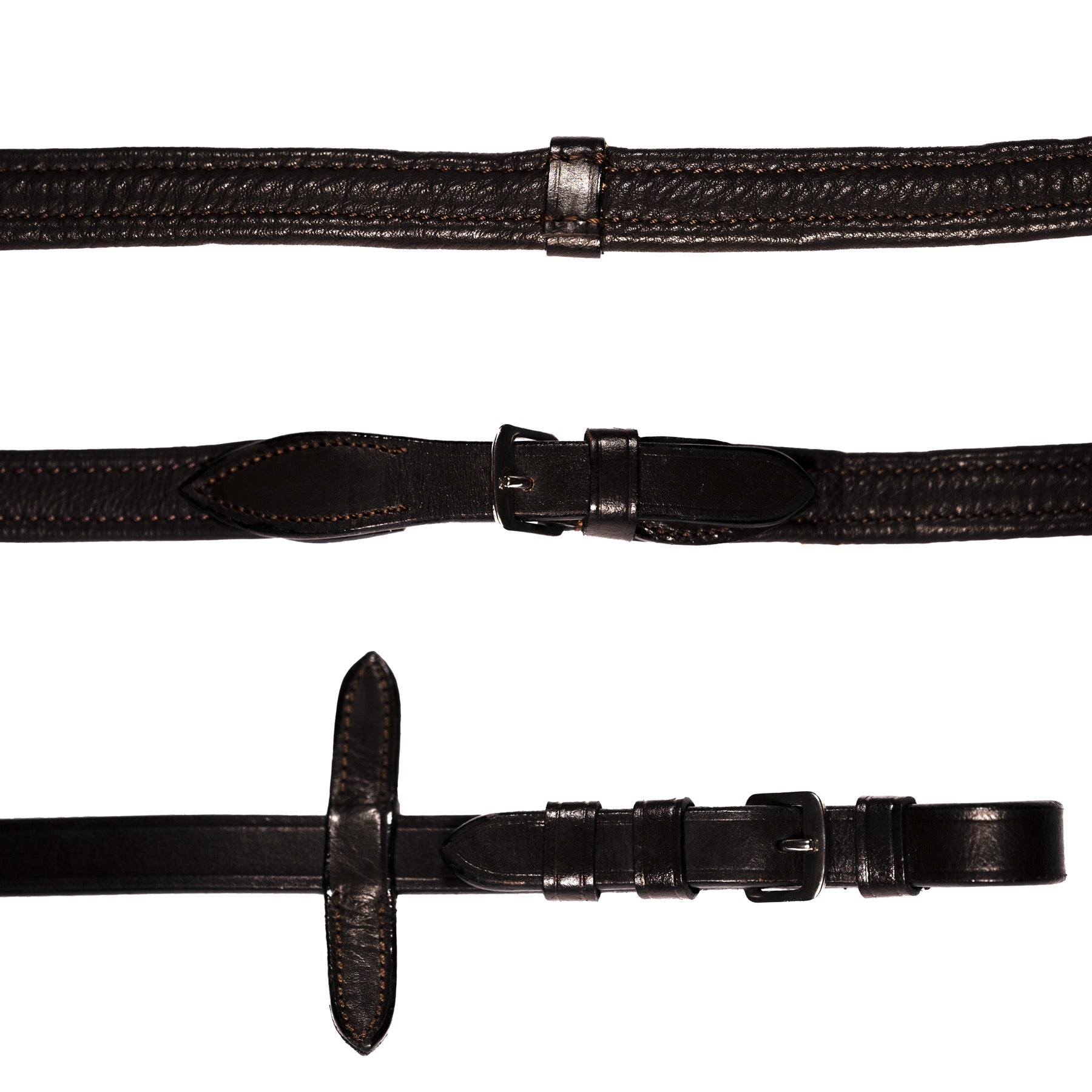 Lumiere Equestrian MILA Anatomic Premium Leather Bridle, Brown with Reins