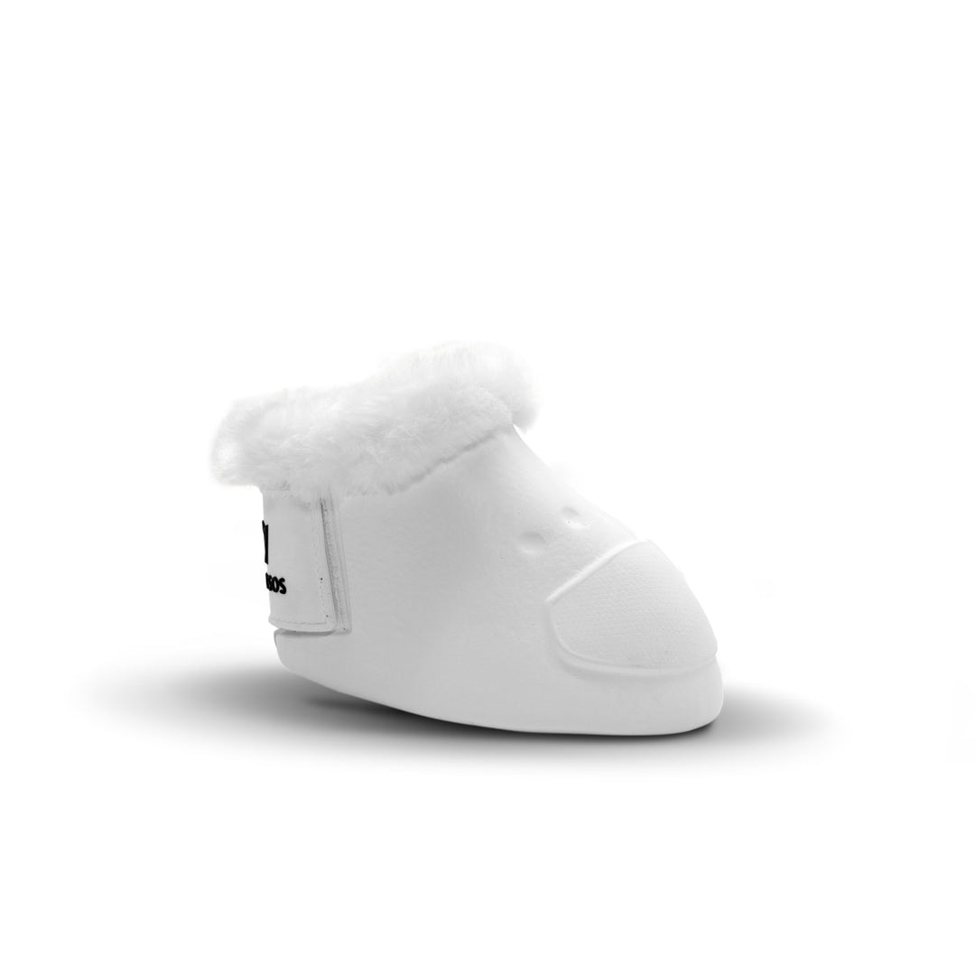 Gatusos Bell Boots Royal Synthetic Shearling, White