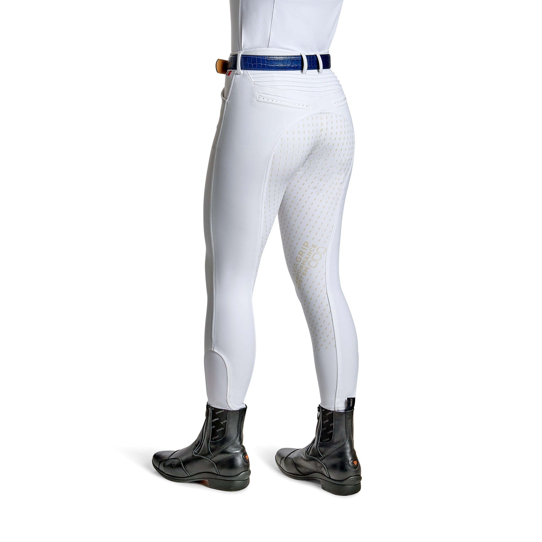 Cavallo CALIMA Full Grip, Mid Rise Breeches, White