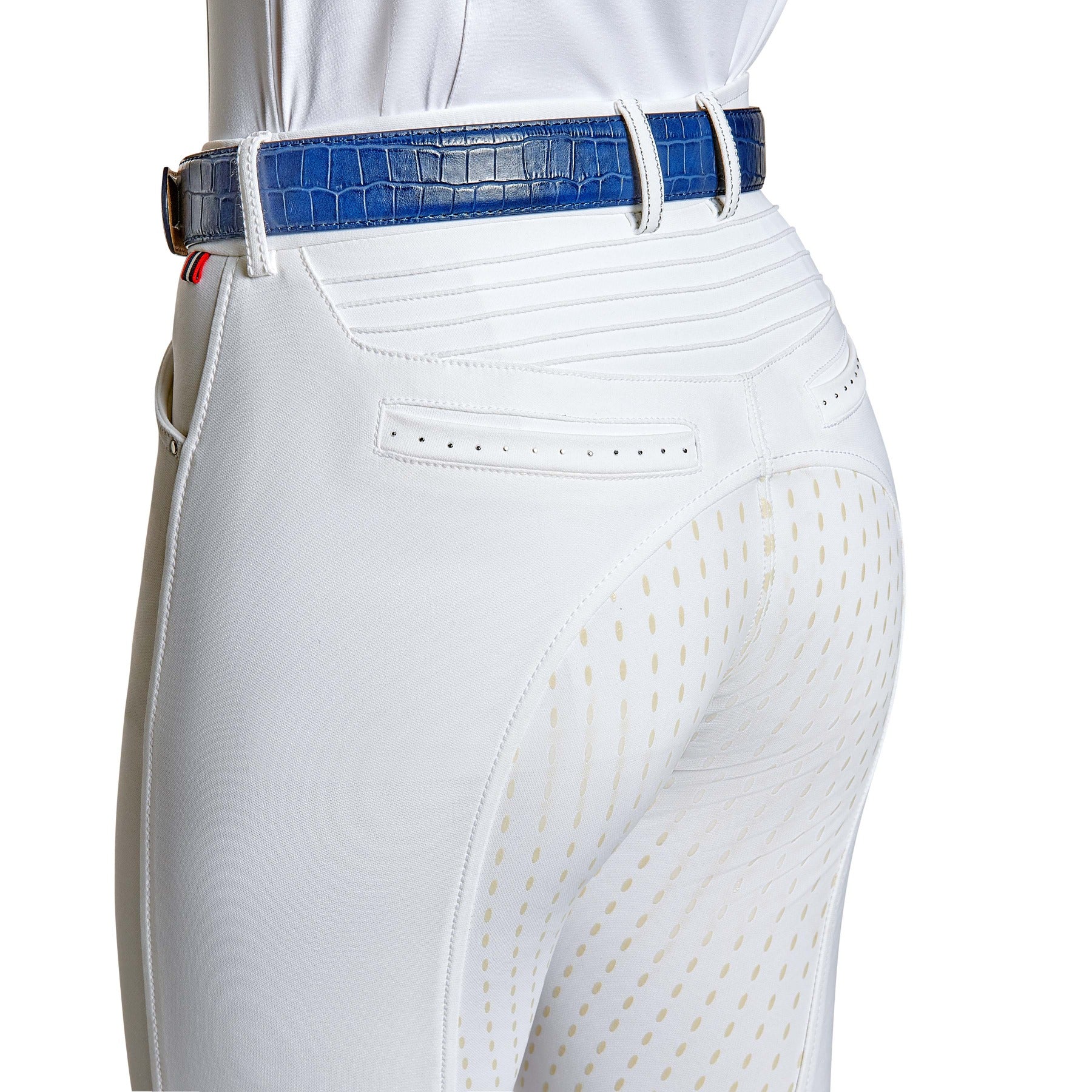 Cavallo CALIMA Full Grip, Mid Rise Breeches, White