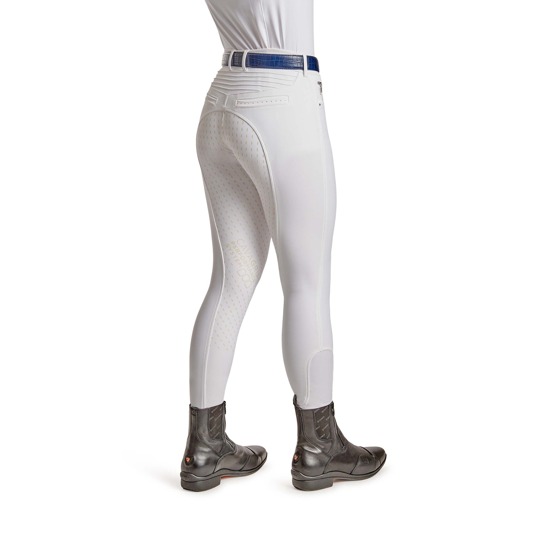 Cavallo CALIMA Full Grip, Mid Rise Breeches, White