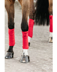 Kentucky Horsewear Polar Fleece Bandages Velvet, Red