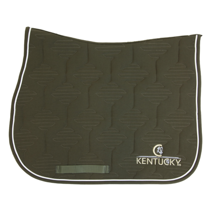 Kentucky Horsewear Saddle Pad Leather Khaki Edition Full