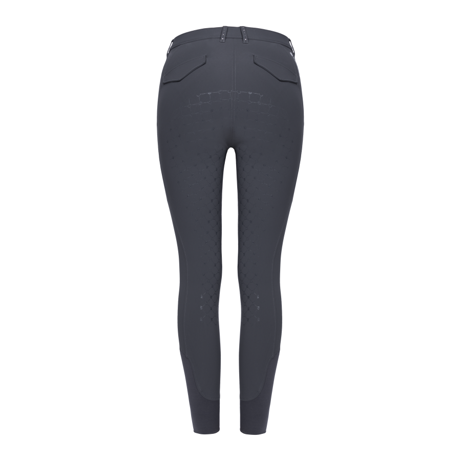 Cavallo Celeste Full Grip, Mid Rise Softshell Breeches, Graphite