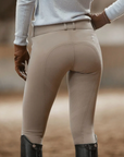 B Vertigo Meghan Silicone Normal Waist Full Seat Breeches, Tiger's Eye Brown