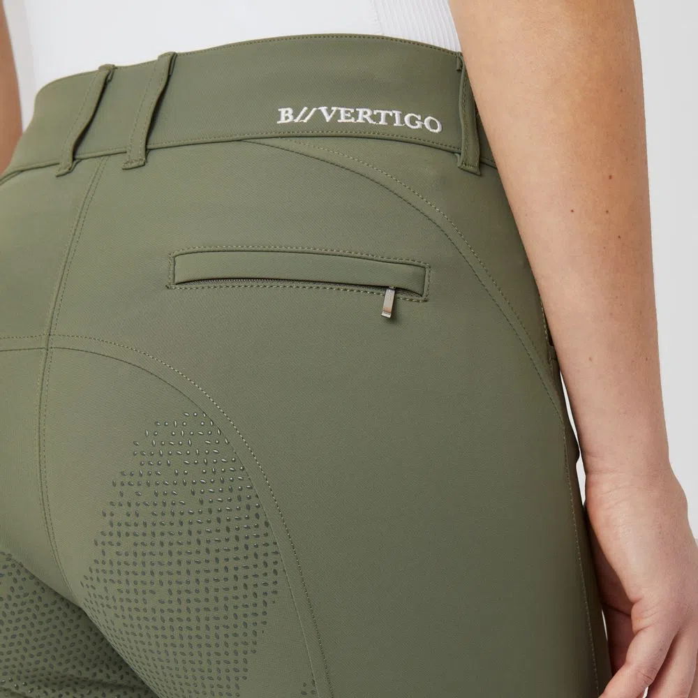 B Vertigo Davina Full Seat Breeches, Wild Grass Green