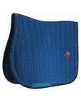 Kentucky Horsewear Saddle Pad Basic Velvet Pearls Jumping, Navy