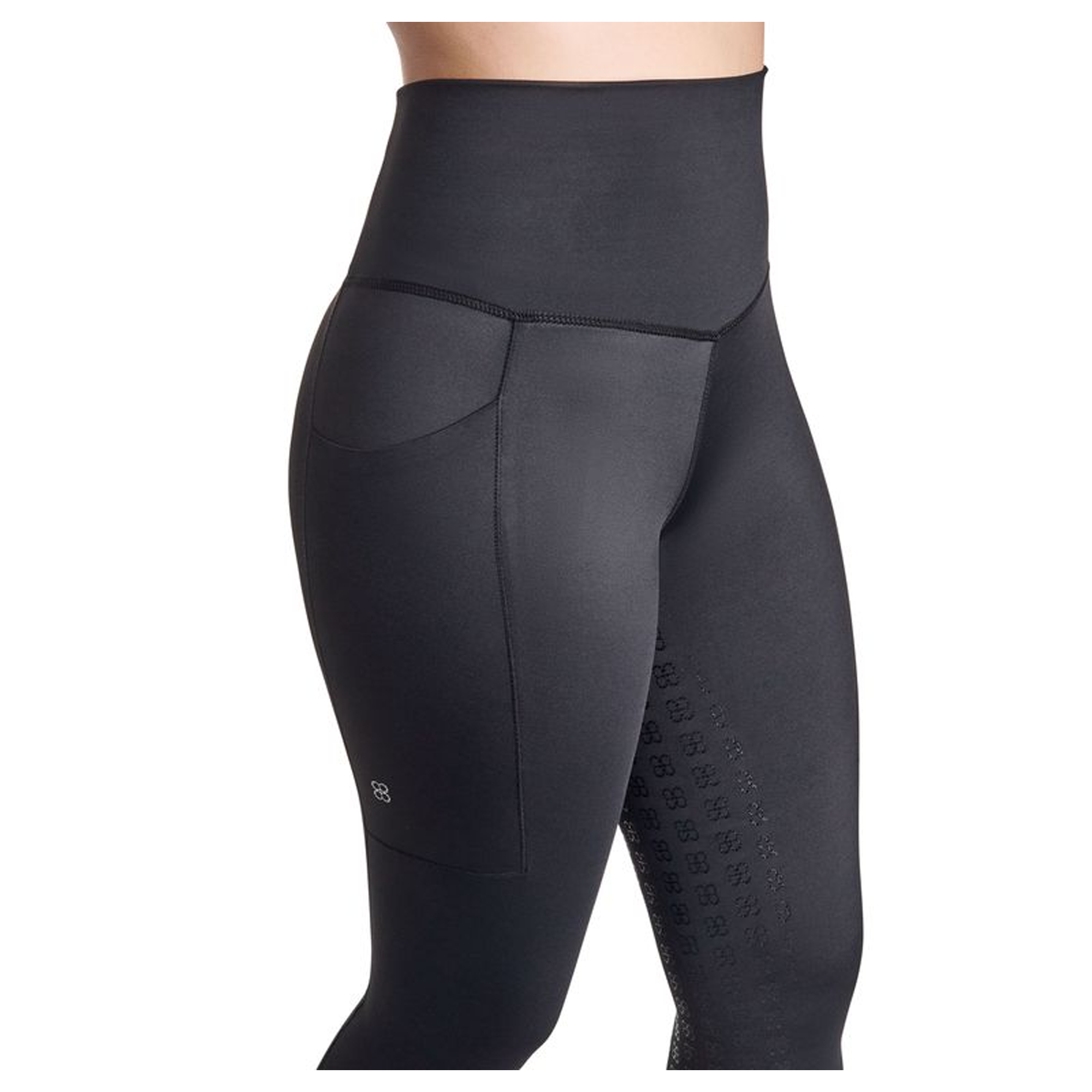 BWear Finn Full Grip, High Waist Riding Leggings, Black