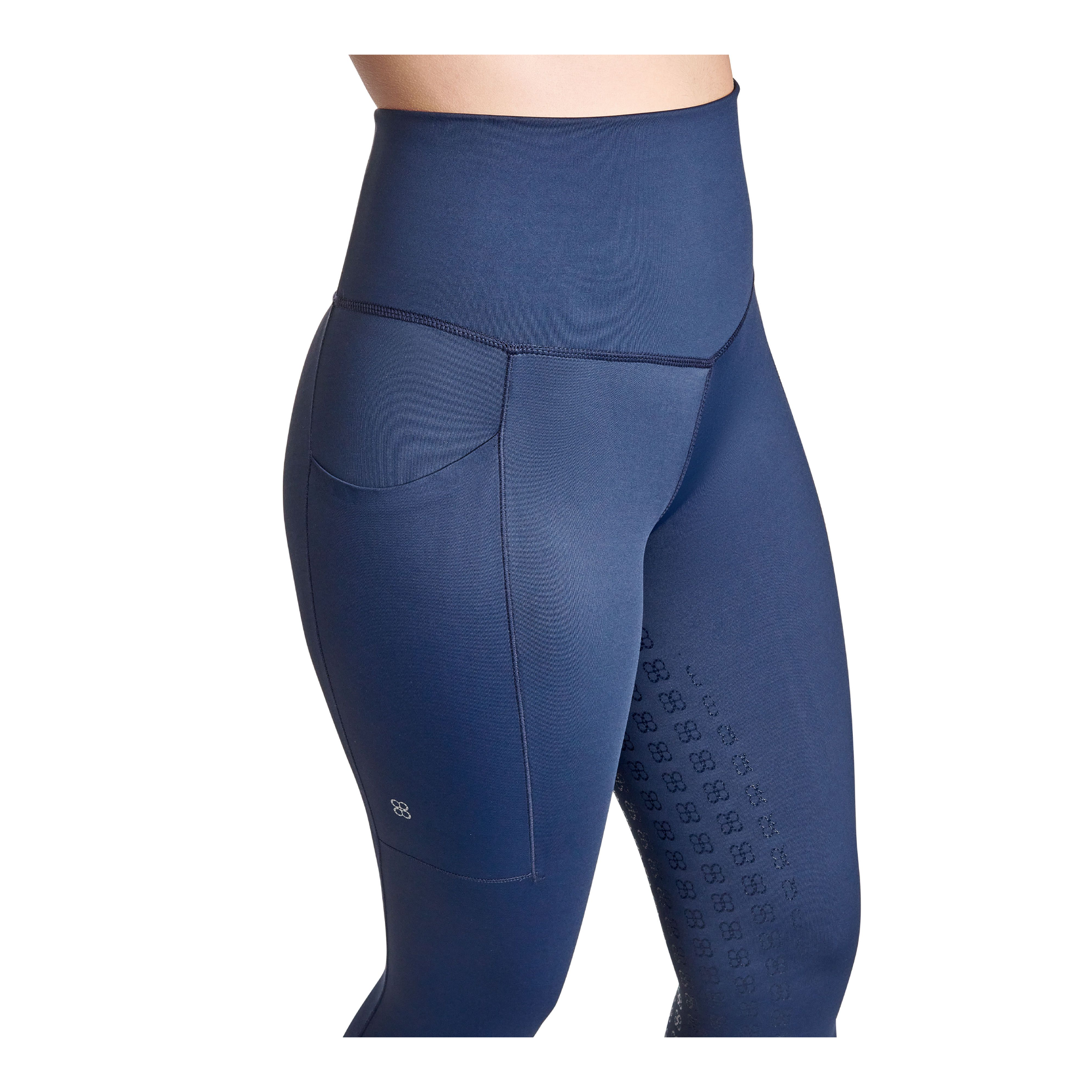 BWear Finn Full Grip, High Waist Riding Leggings, Navy