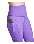 BWear Finn Full Grip, High Waist Riding Leggings, Purple